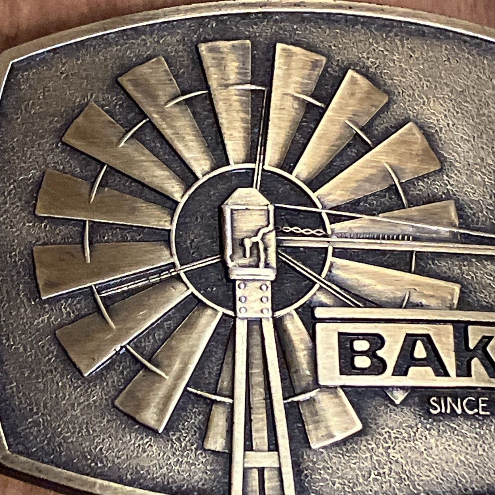 Other NEW Baker Manufacturing Storm Safe Monitor 80s Belt Buckle Size ONE SIZE - 6 Thumbnail