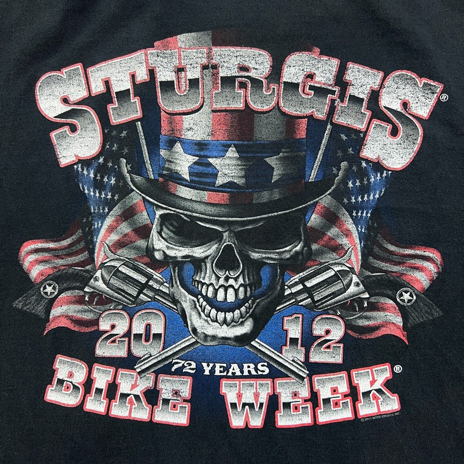 Harley Davidson × Vintage 2011 Sturgis T Shirt Large Double Sided Graphic Biker Tee Size US L / EU 52-54 / 3 - 9 Thumbnail