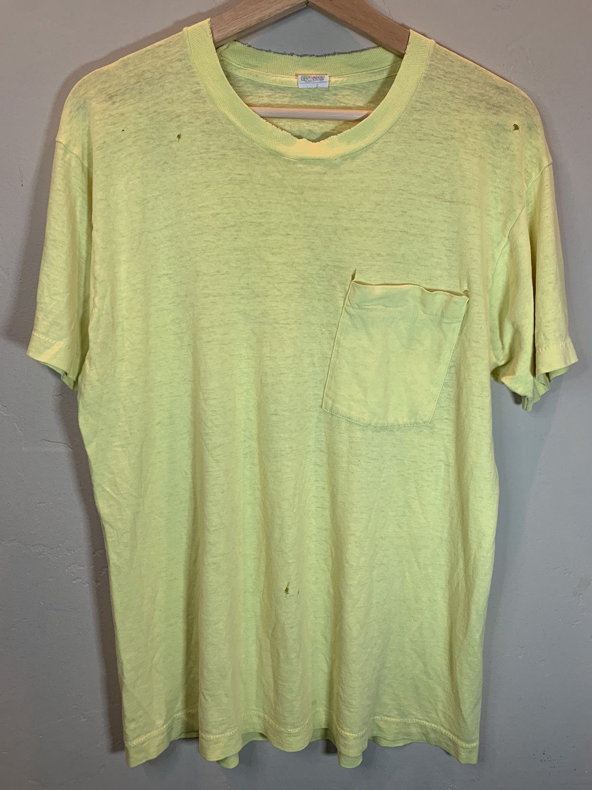 Vintage *RARE* Vintage 1970’s Faded Single Stitch Pocket T-Shirt - M Size US M / EU 48-50 / 2 - 1 Thumbnail