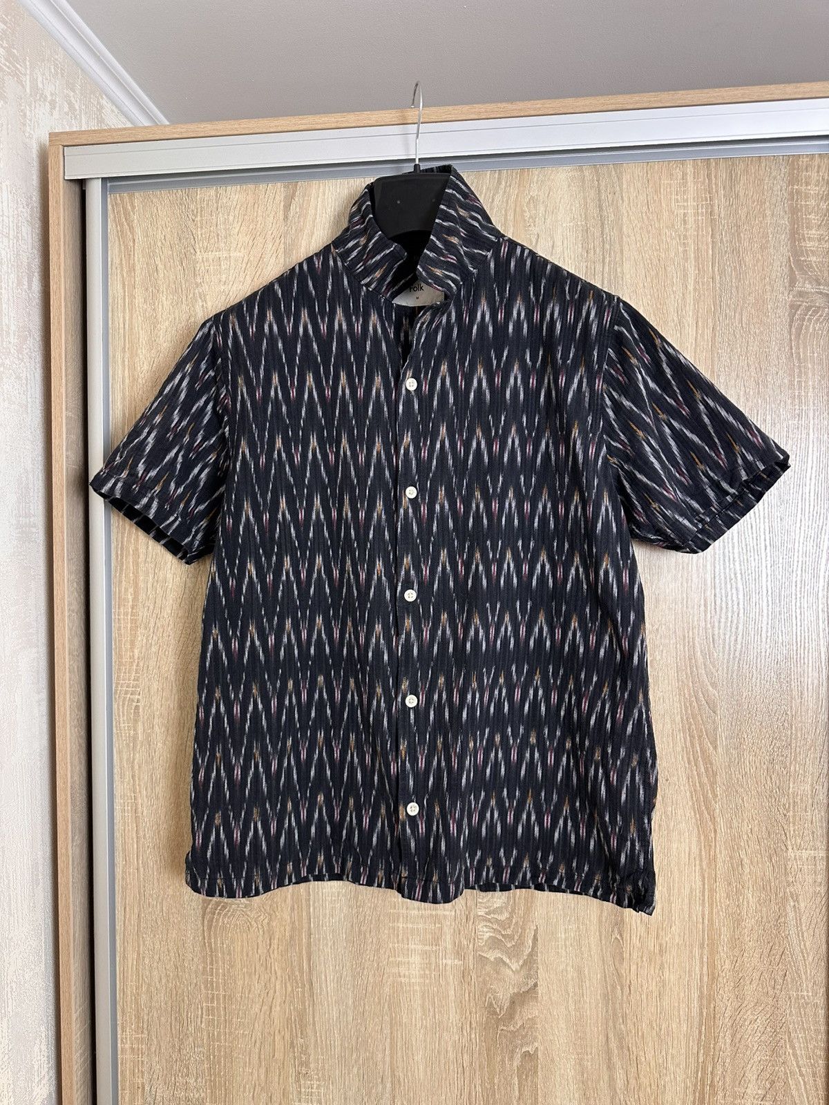 Folk 🔥 Folk Hawaiian Short Sleeve Button Up Shirt Art Print Size US M / EU 48-50 / 2 - 1 Thumbnail