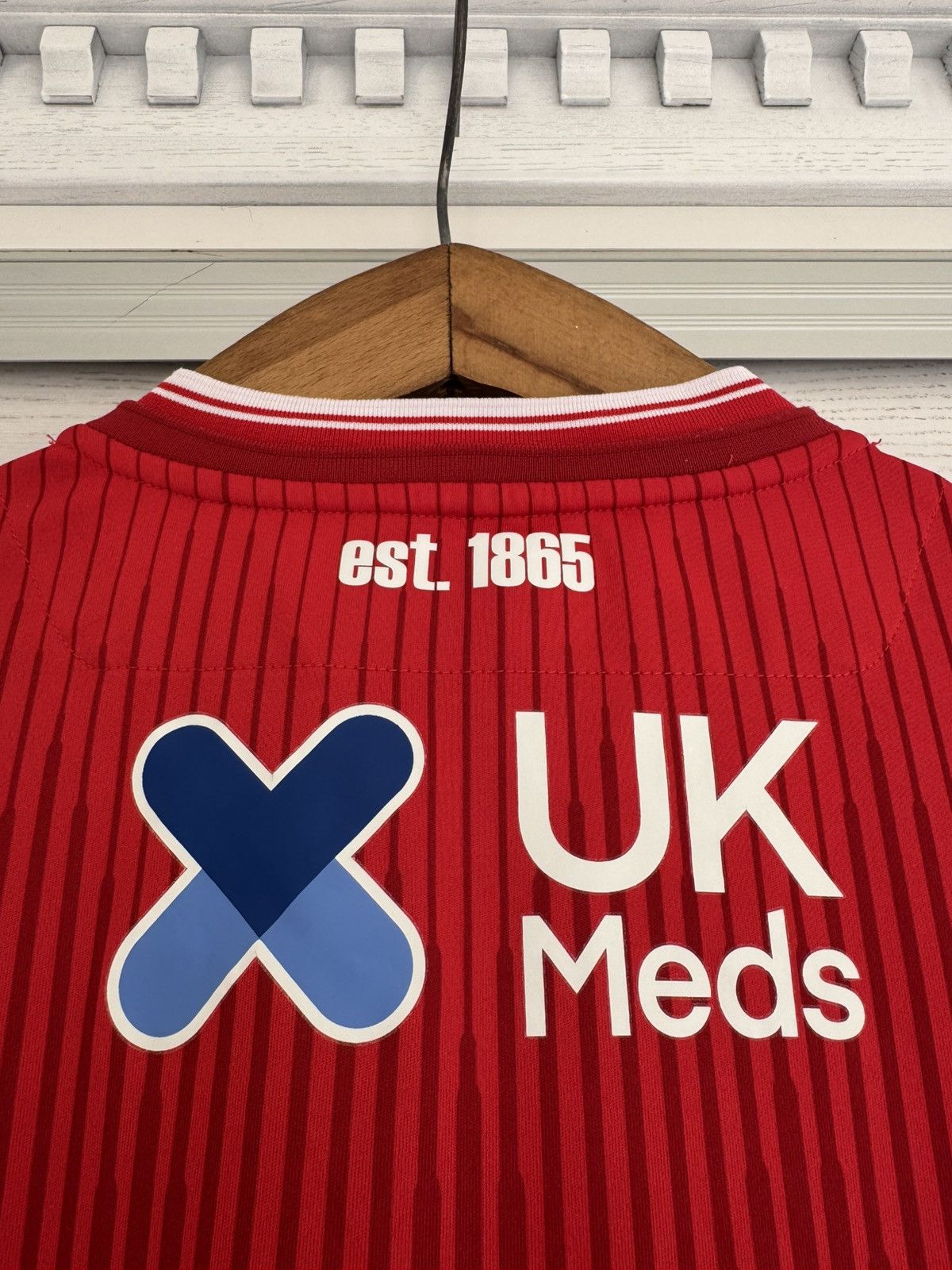 Macron Nottingham Forest 2019-2020 Home Soccer Jersey Football Kit Size US XL / EU 56 / 4 - 10 Thumbnail