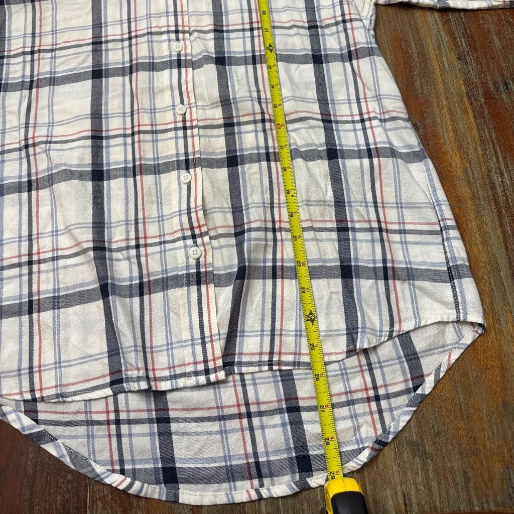 Marine Layer Marine Layer Plaid Button Down Large White Blue Red Size L / US 10 / IT 46 - 10 Thumbnail