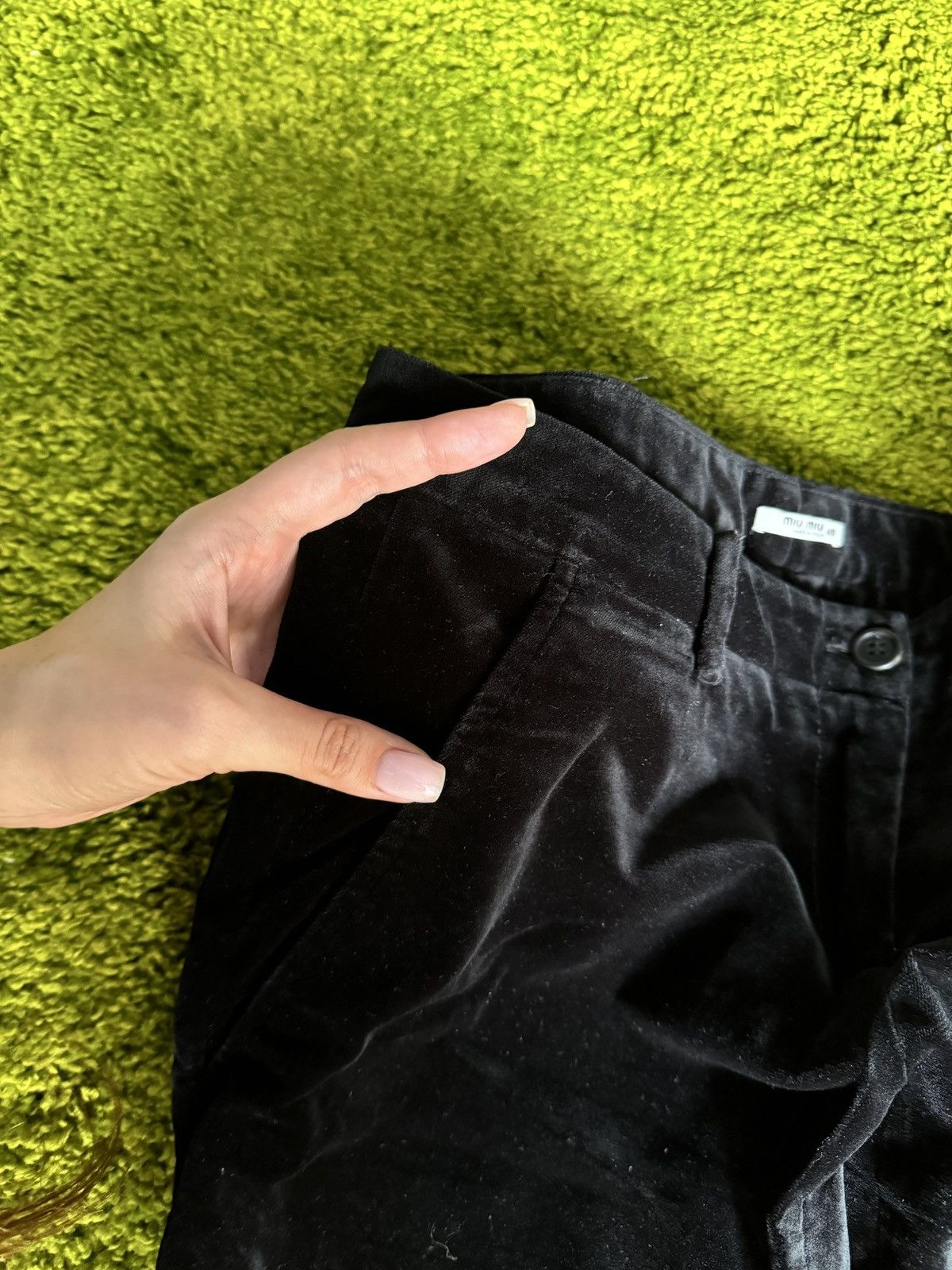 Miu Miu Miu Miu by Prada avant garde velour pants Size 27" / US 4 / IT 40 - 4 Thumbnail