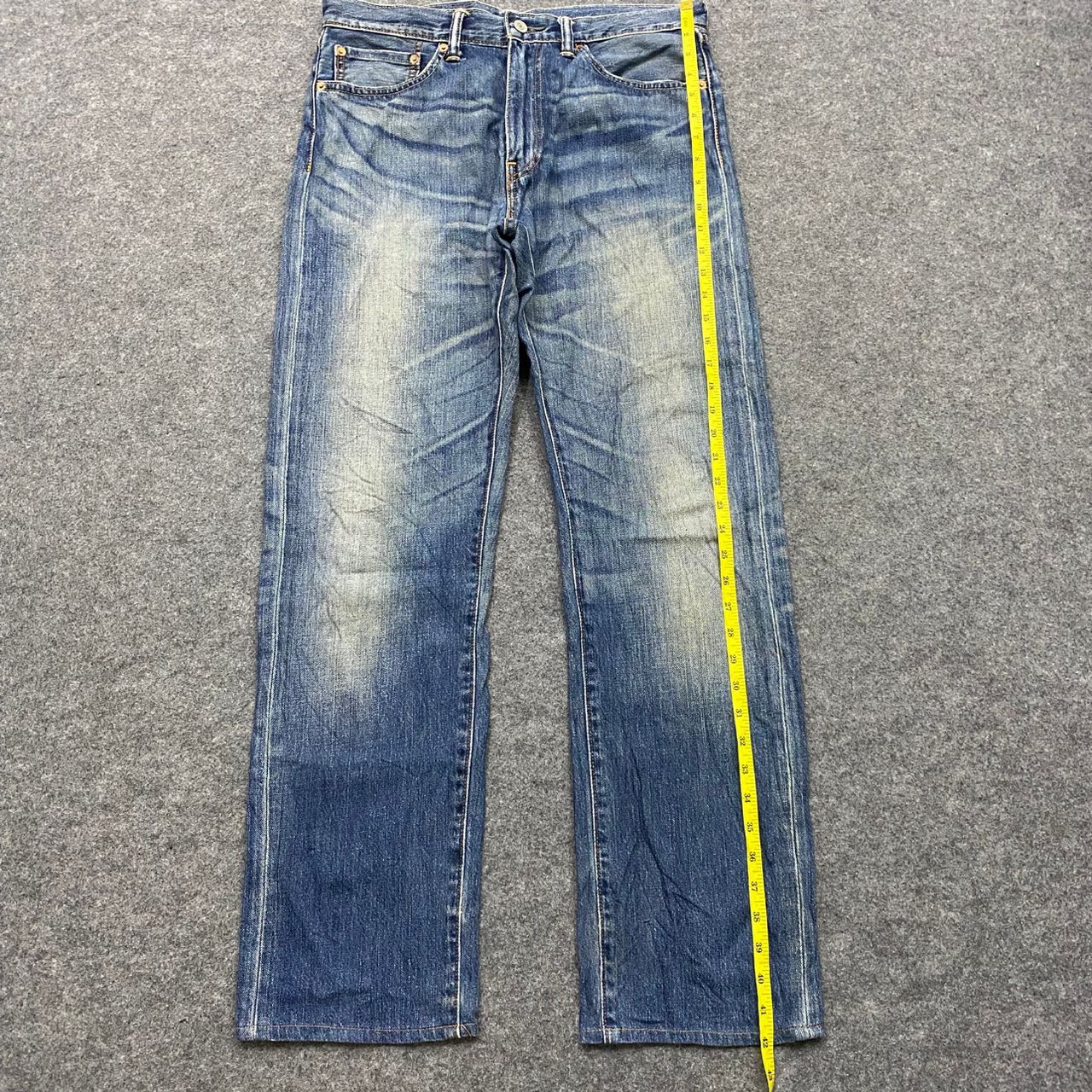 Levi's Vintage 90s Levis 505 Distressed Denim Kurt Cobain Style Size US 34 / EU 50 - 3 Thumbnail