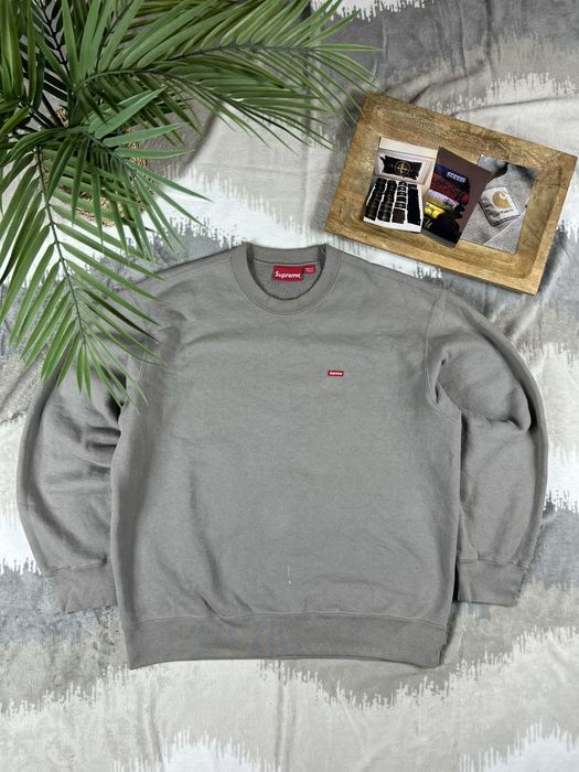 Supreme    SUPREME SMALL BOX LOGO BOXY OVERSIZED CREWNECK | Grailed