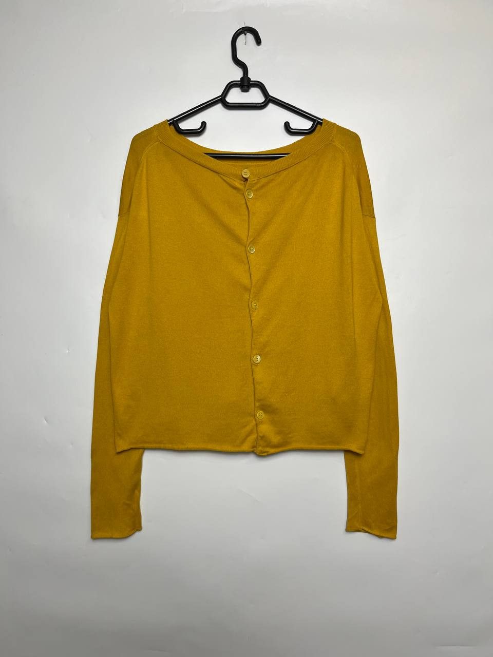 Miu Miu Miu Miu Asymmetrical Button-Up Cropped Knit Sweater IT 44 Size L / US 10 / IT 46 - 1 Thumbnail