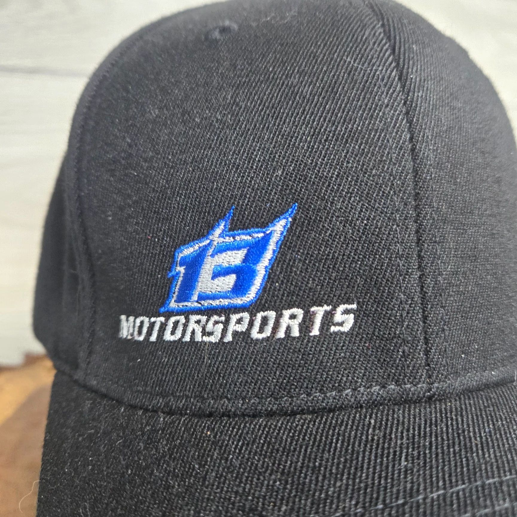 Vintage Hat Black Fitted Adult L XL - Racing Motorsports Cap - Baseball Cap - Unisex Adults - Solid Pattern Size ONE SIZE - 2 Thumbnail