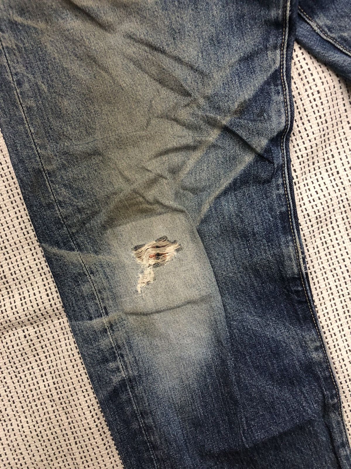 Kaihara Denim × Uniqlo Vintage Distressed Uniqlo Denim kaihara w32 Size US 32 / EU 48 - 3 Thumbnail