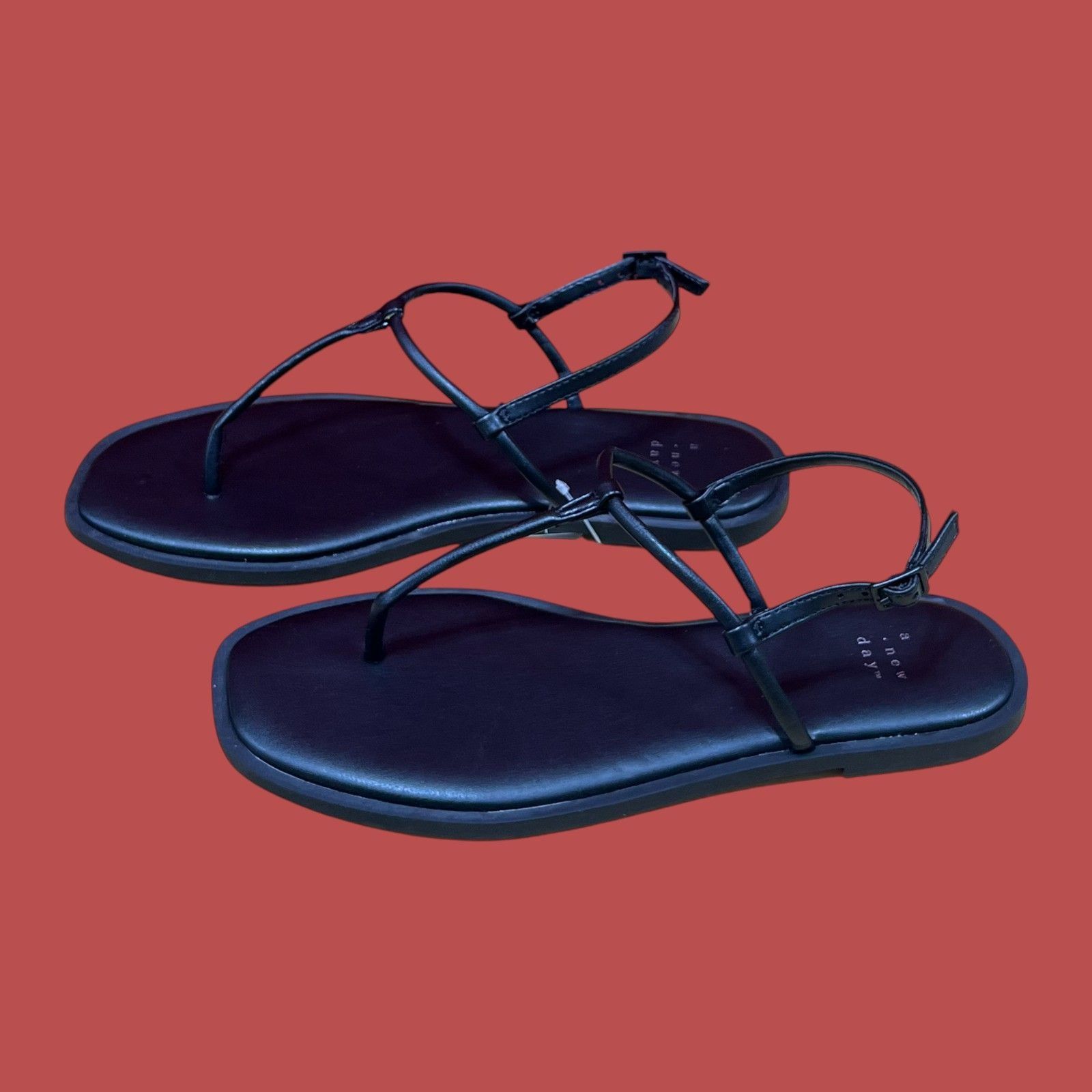 Other A New Day - Women's Tiffany Ankle Strap Sandals - Black - 8 Size US 8.5 / IT 38.5 - 14 Thumbnail