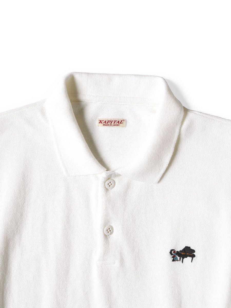 Kapital KAPITAL Dry Kanoko Box Polo shirt Piano Size US XL / EU 56 / 4 - 3 Thumbnail