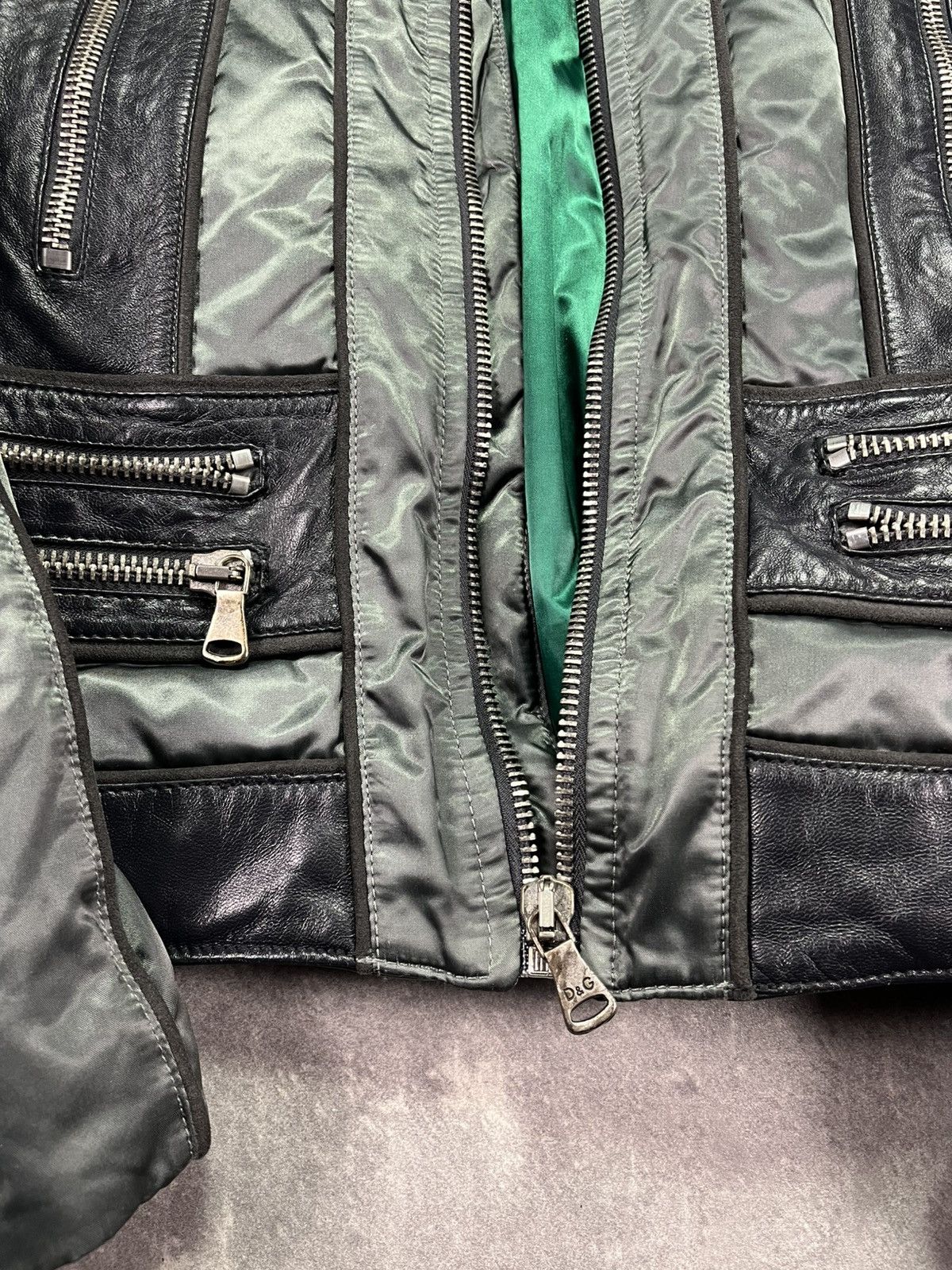 Dolce & Gabbana Dolce Gabbana FW 2007 Multi Zipper Cargo Leather Jacket 50 Size US M / EU 48-50 / 2 - 8 Thumbnail