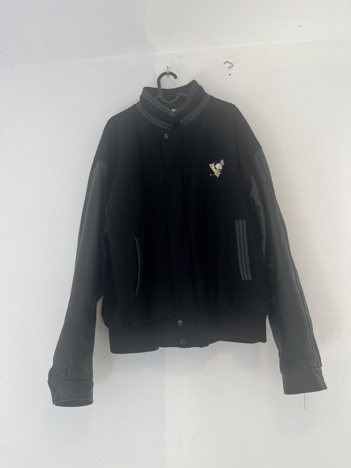 NHL × Vintage Penguins Vintage Varsity Jacket Size US XL / EU 56 / 4 - 2 Thumbnail