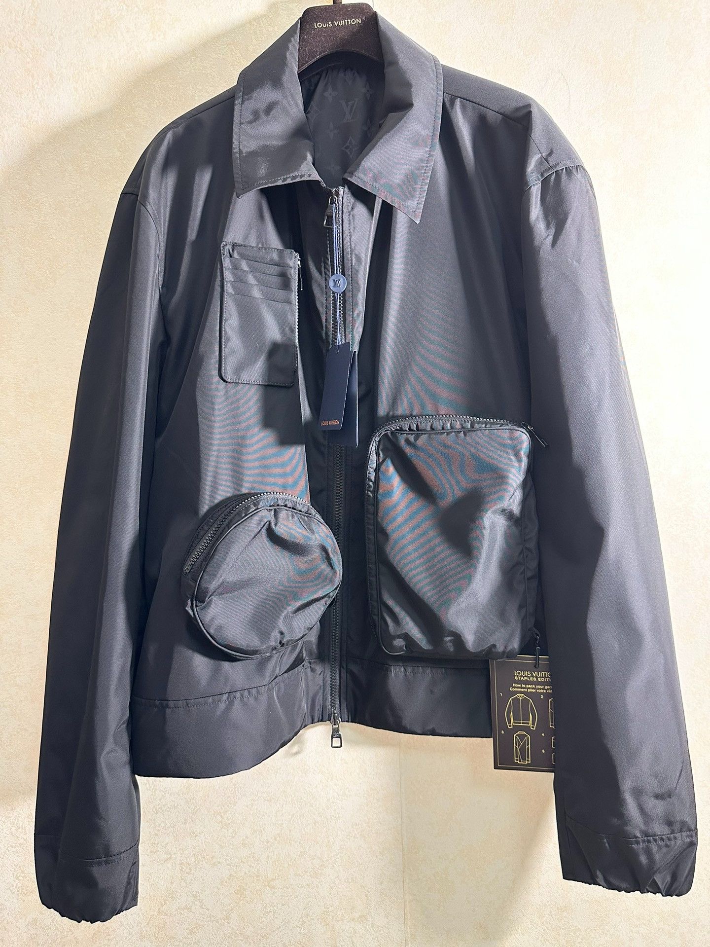 Louis Vuitton Louis Vuitton Black Multi-Pocket Coach Jacket Size US M / EU 48-50 / 2 - 1 Thumbnail