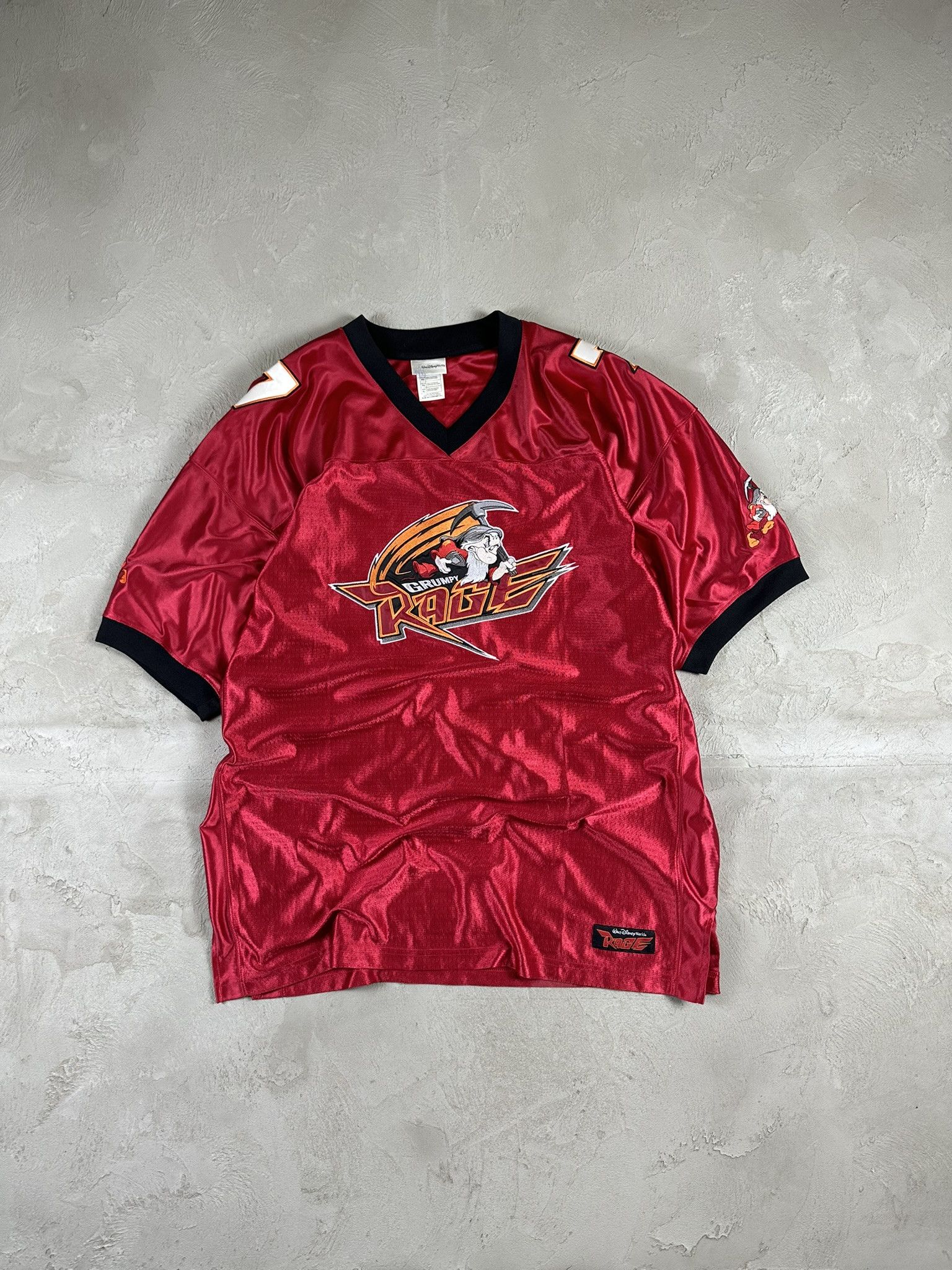 Vintage Disney Grumpy Rage Jersey NFL Mesh T-shirt
