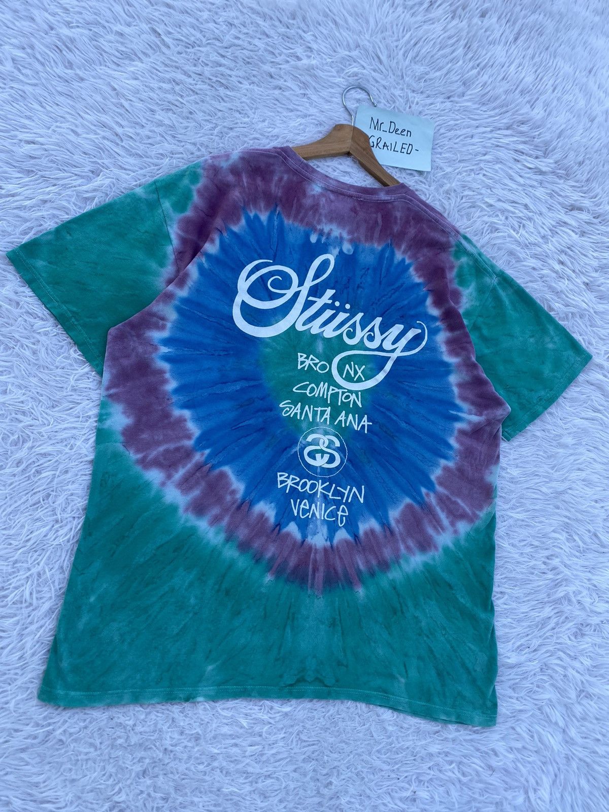 Stussy Rare Vintage Stussy Tie Dye Tshirt Size US L / EU 52-54 / 3 - 20 Thumbnail
