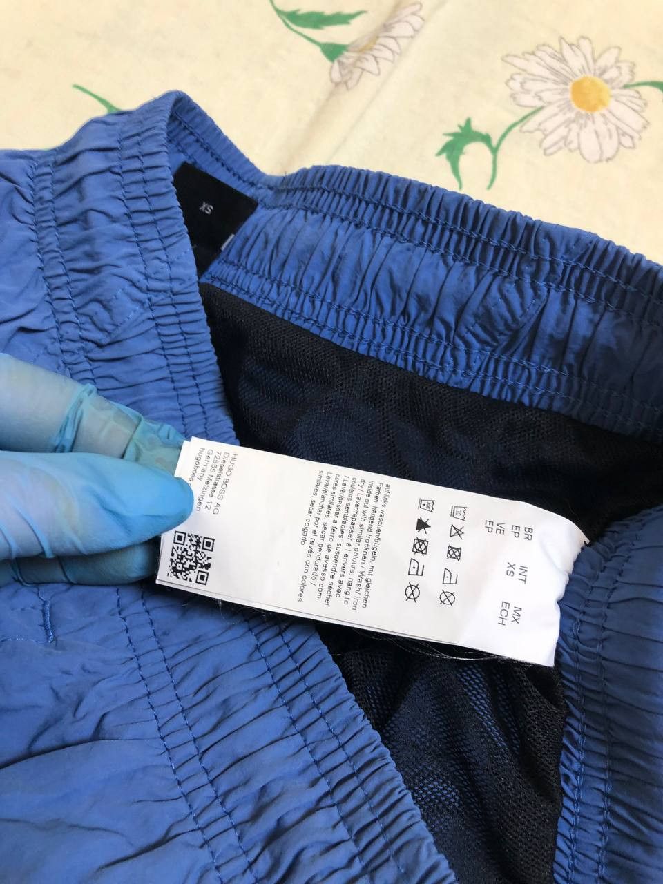 Hugo Boss Men's HUGO BOSS Sea Blue Swim Trunks Swimsuit Logo Size US 28 / EU 44 - 12 Thumbnail