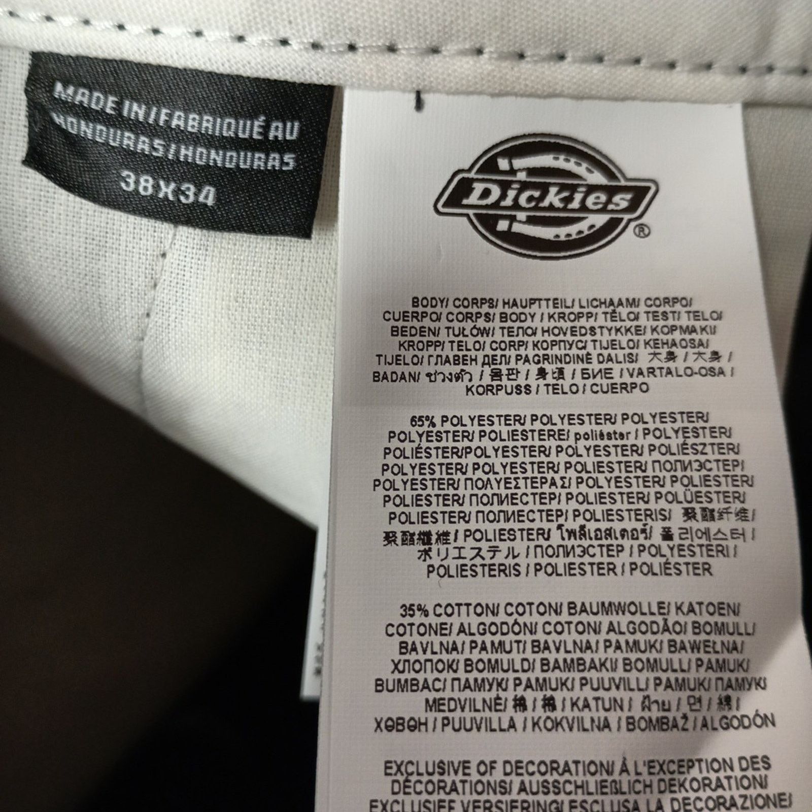 Dickies Dickies 874 Mens Original Fit Classic Work Pants 38x34 Black Size US 38 / EU 54 - 5 Thumbnail