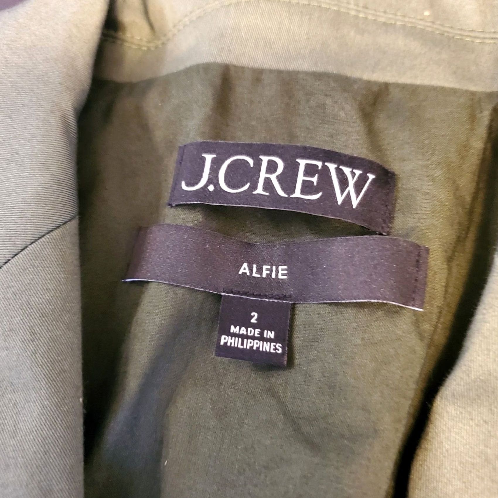 J.Crew J.CREW Alfie Blazer Cotton Womens Sz 2 Kelly Green One Button Preppy Classic Blazer Shirt Jacket Dressy Workwear Spring Summer Fall Womens Size XS / US 0-2 / IT 36-38 - 6 Thumbnail