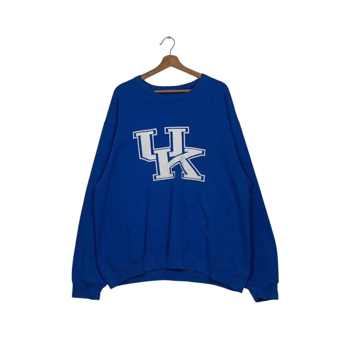 Vintage Vintage Blue Crewneck Sweatshirt UK Big Logo #1582-C71 Size US M / EU 48-50 / 2 - 1 Thumbnail
