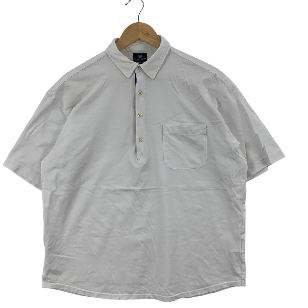 Beams Plus Vintage BEAMS PLUS HEART Collection Baggy Polo Tee Shirt Size L / US 10 / IT 46 - 5 Thumbnail