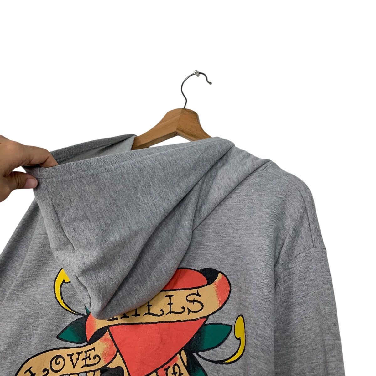 Ed Hardy Y2K Vintage ED HARDY Big Logo Graphics Hoodies #2212-C98 Size US L / EU 52-54 / 3 - 3 Thumbnail