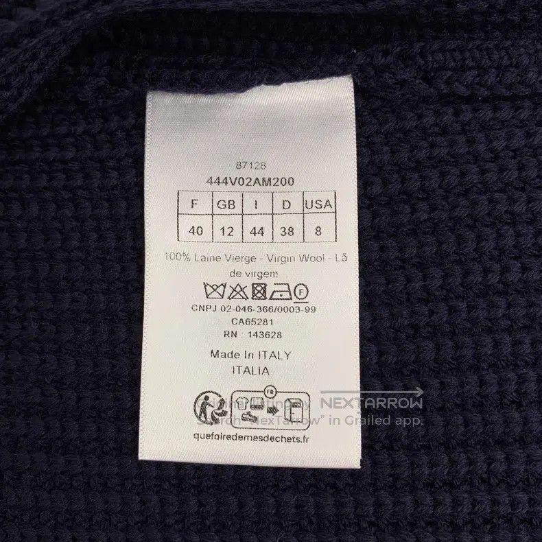Dior Dior Blue lapel woollen knitted cardigan suit jacket Size S / US 4 / IT 40 - 8 Thumbnail