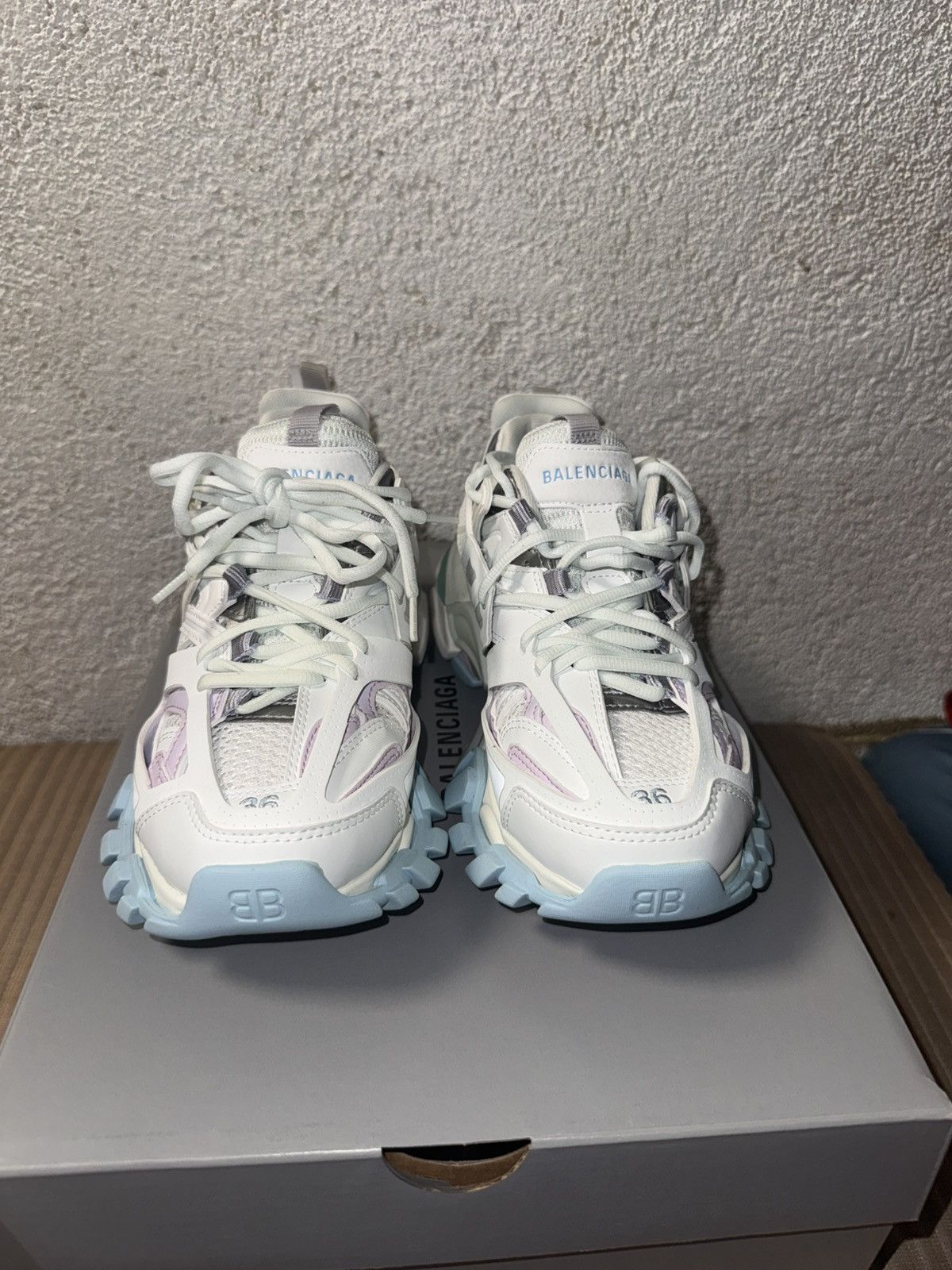 Balenciaga Balenciaga(WMNS) Balenciaga Track Sneaker 'Pastel' Size US 6 / IT 36 - 3 Thumbnail