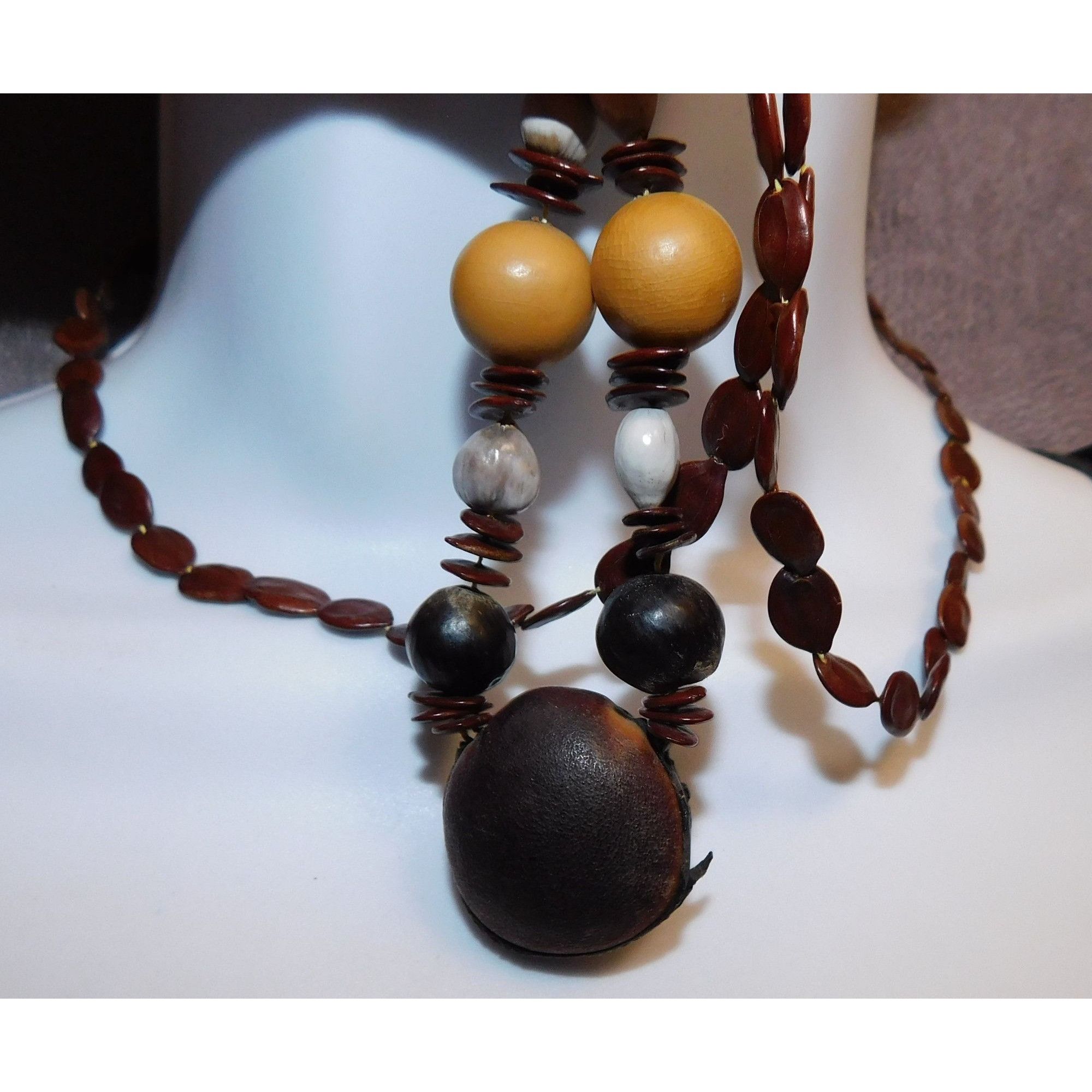 Other Handmade Nature Inspired Assorted Seed Necklace Size ONE SIZE - 3 Thumbnail