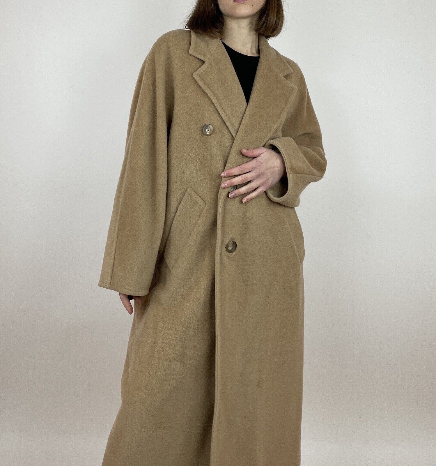 Max Mara Vintage Max Mara Iconic Camel Coat Double Breasted Cashmere Size S / US 4 / IT 40 - 4 Thumbnail