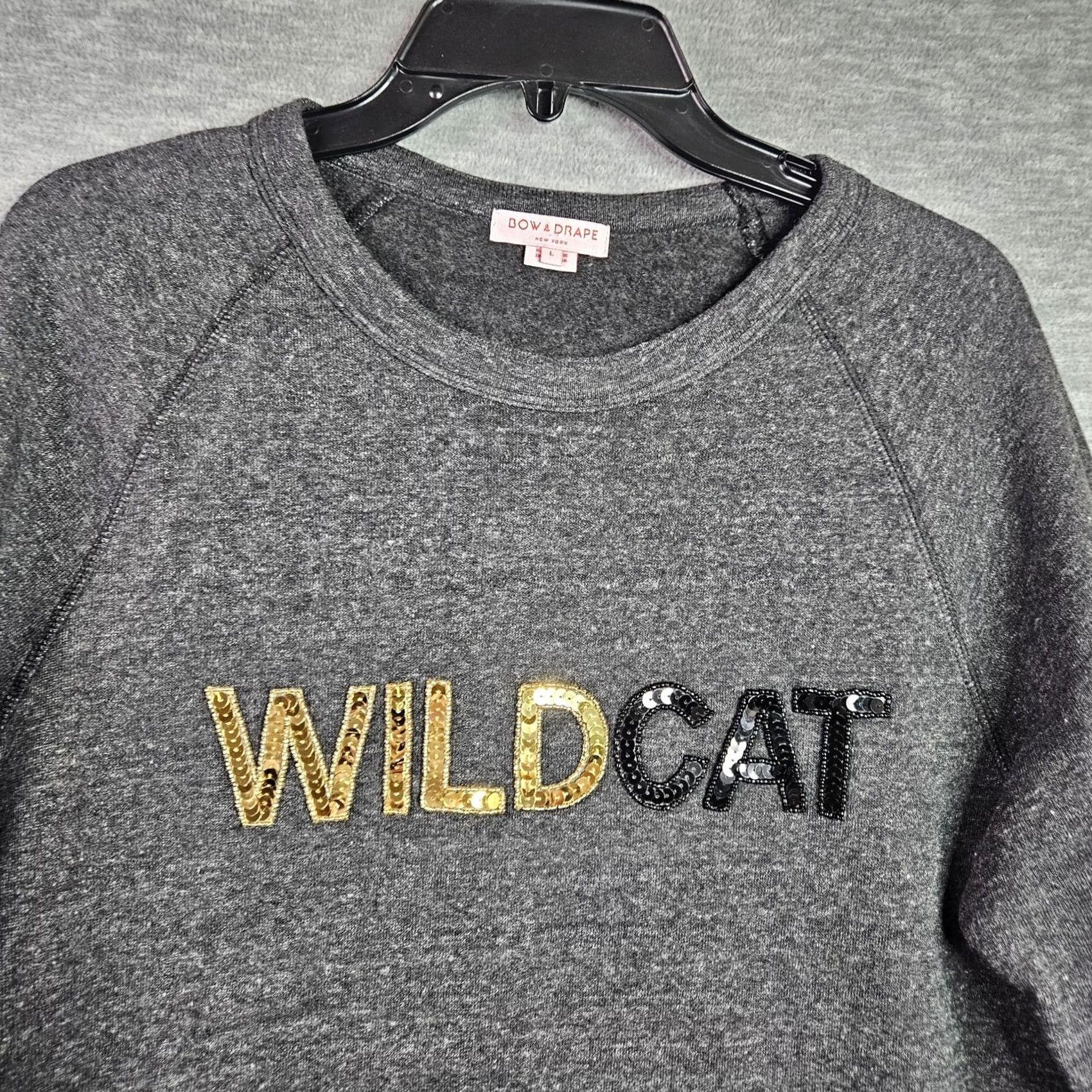 Sea New York New York Wildcats Sequined Pullover Women's Sweatshirt Sz L Size L / US 10 / IT 46 - 3 Thumbnail