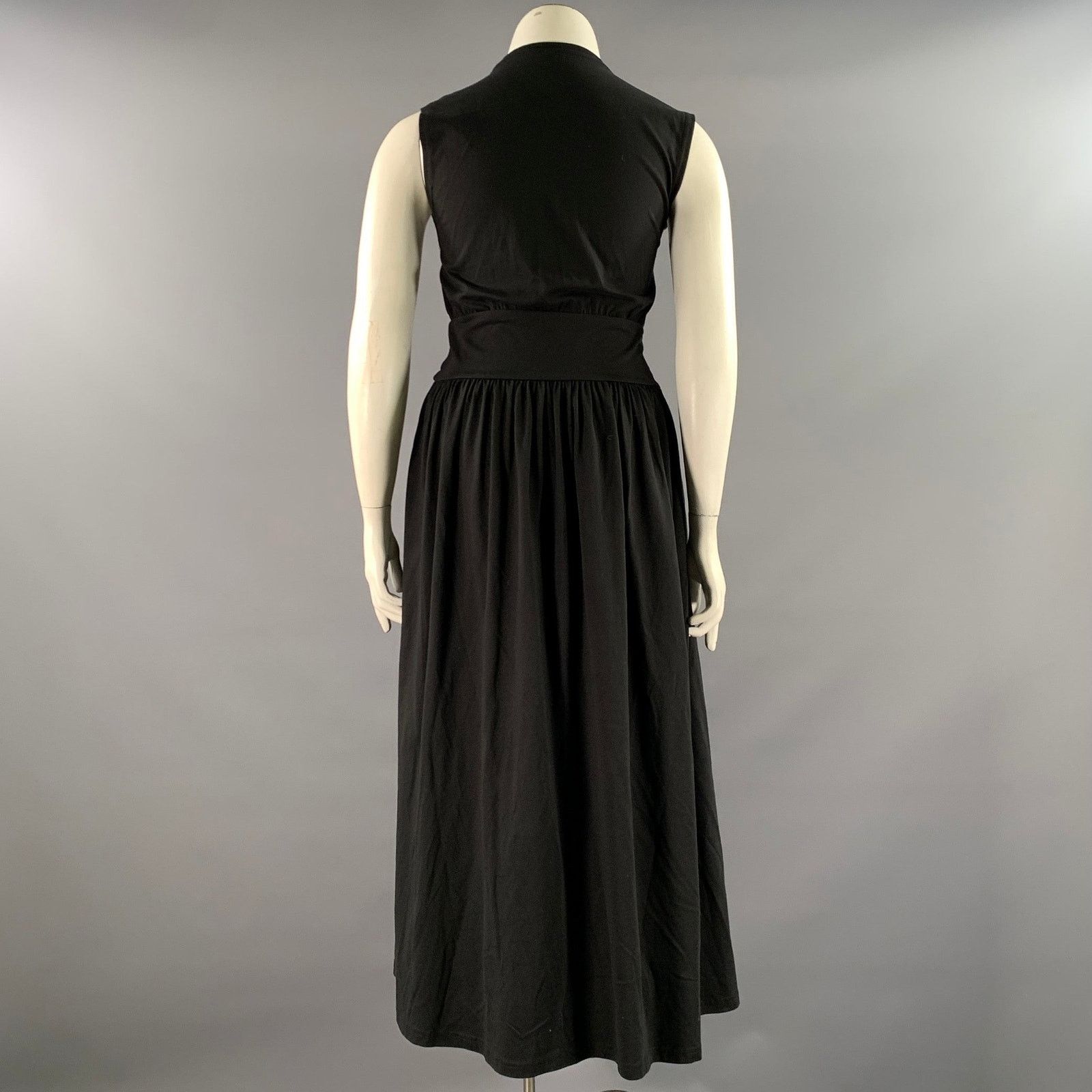 Toteme TOTEME Size L Black Cotton Sleeveless Long Dress Size L / US 10 / IT 46 - 3 Thumbnail