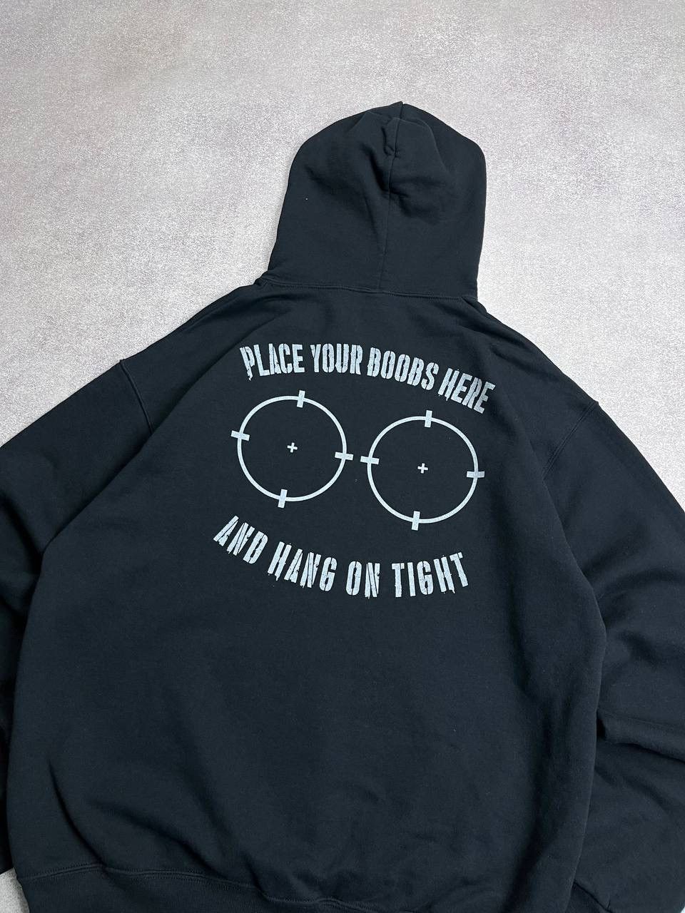 Japanese Brand × Vintage Vintage Place Boobs Humour Boxy Hoodie Y2K L Size US L / EU 52-54 / 3 - 2 Thumbnail