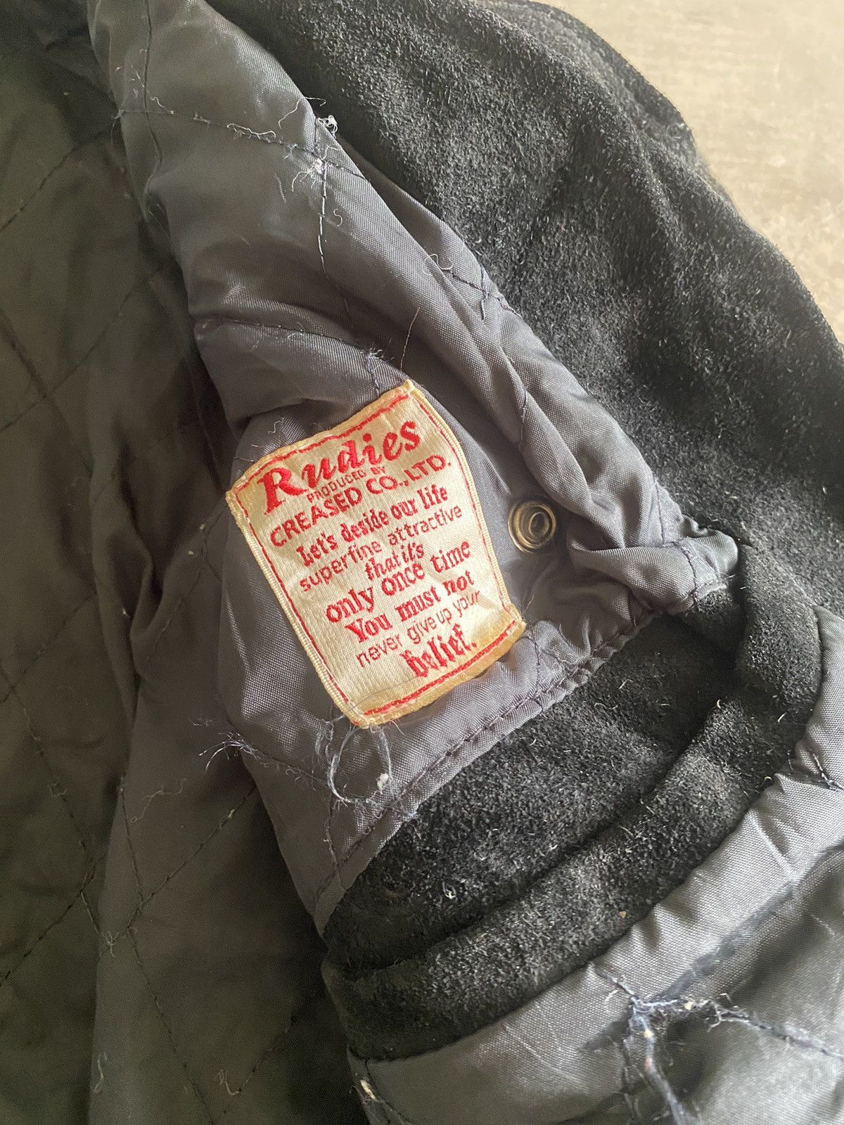 Yasuyuki Ishii VINTAGE RUDIES JAPAN BIKER LEATHER COWHIDE 90s LGB PUNK Size US M / EU 48-50 / 2 - 4 Thumbnail