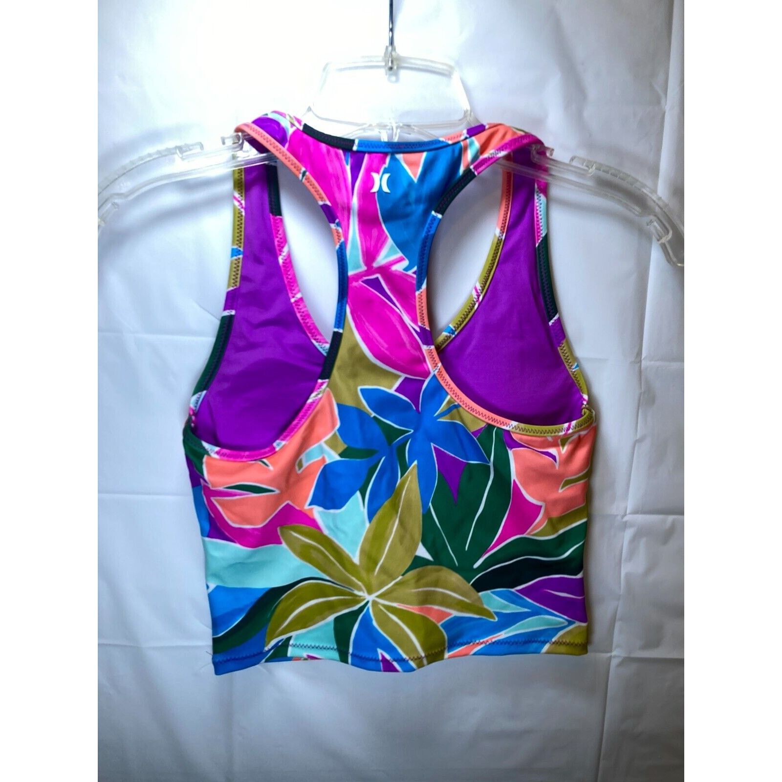 Hurley HURLEY Swim Tankini Top Juniors' Mas Isla Racerback XS Size ONE SIZE - 4 Thumbnail