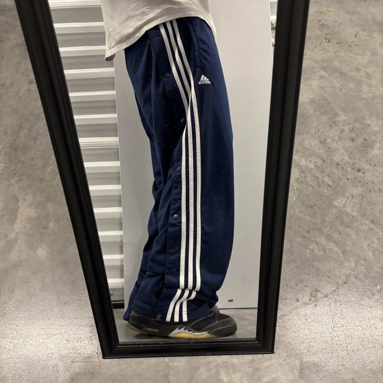 Adidas 00s Baggy Fit Shell Track Pant Windbreaker Size XL