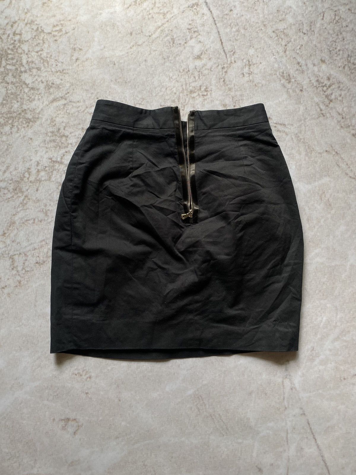 Dolce & Gabbana × Vintage Dolce & Gabbana Black Cotton Skirt Size 27" / US 4 / IT 40 - 2 Thumbnail