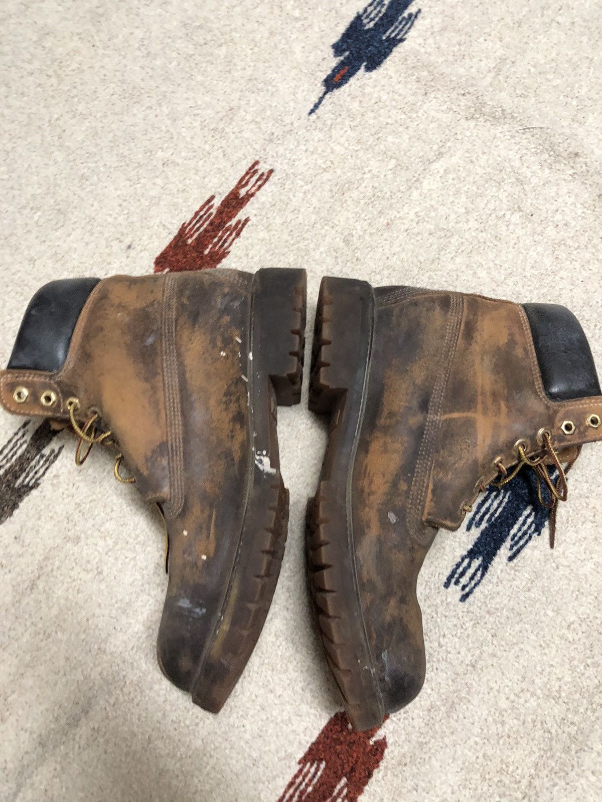 Timberland × Vintage Timberland Lace 10m paint up Boots splatter good condition Size US 10 / EU 43 - 9 Thumbnail