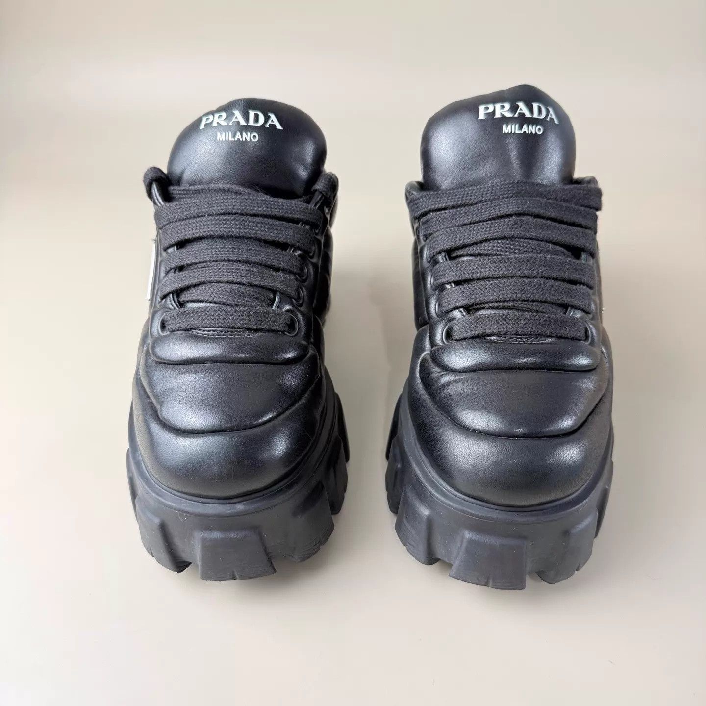 Prada Prada Black Cog Shoes Women's 36.5 Size US 6 / IT 36 - 2 Thumbnail
