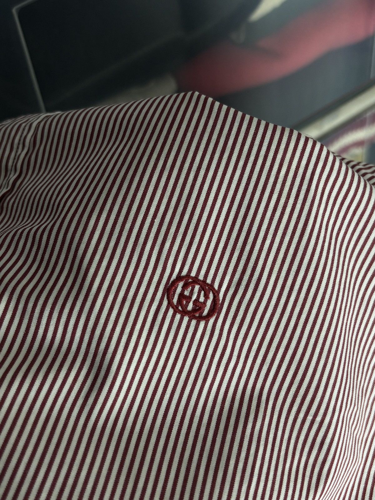 Gucci Gucci Vintage Tom Ford Era Striped Shirt GG Logo Archive Size US L / EU 52-54 / 3 - 5 Thumbnail