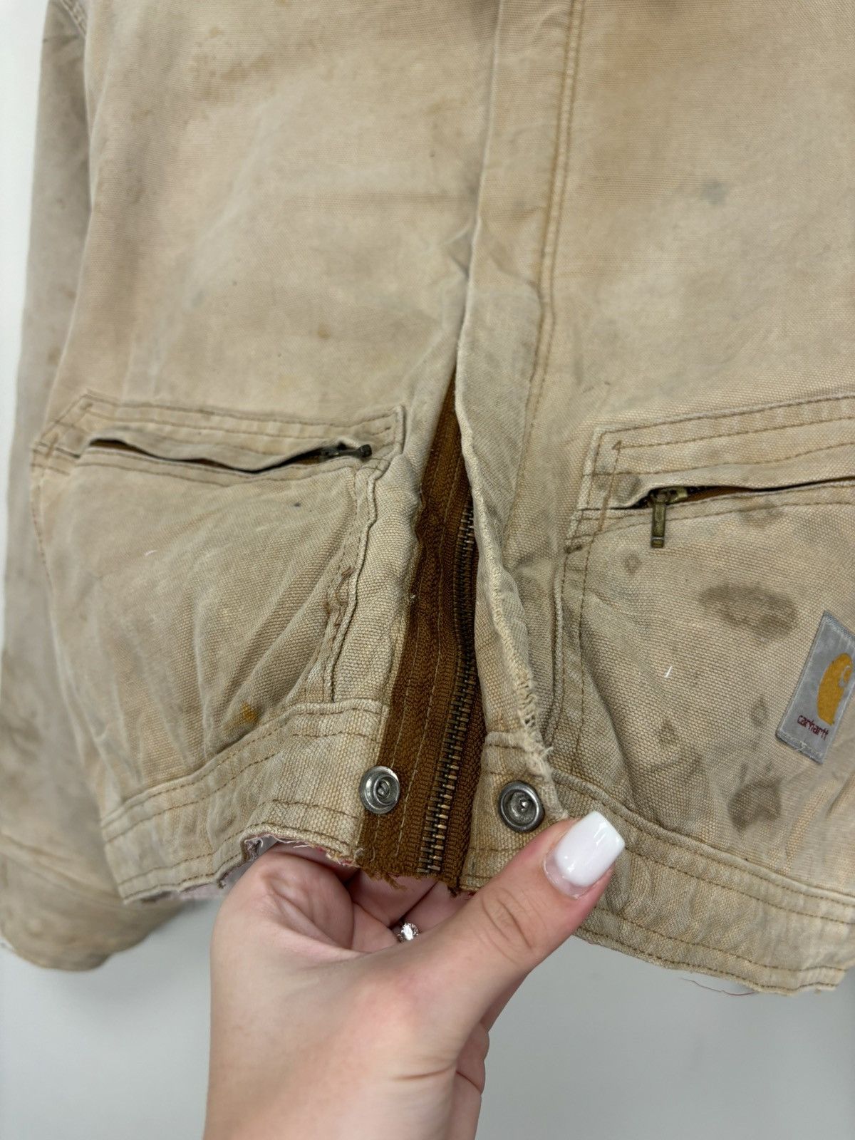 Carhartt Vintage Carhartt Y2K Workwear Faded Hype Boxy Cropped Jacket Size US L / EU 52-54 / 3 - 12 Thumbnail