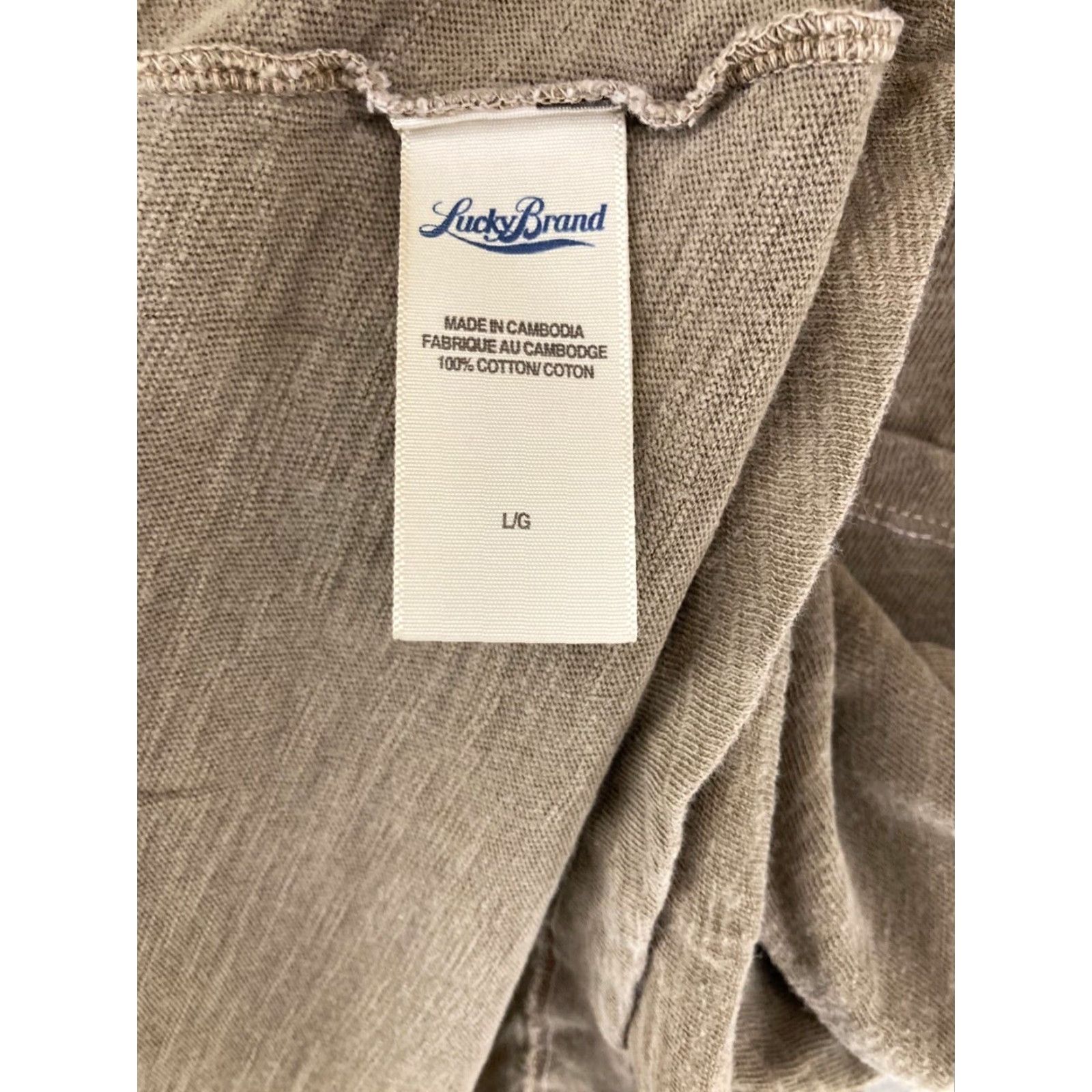 Lucky Brand Vintage Lucky Brand Mens T-Shirt Short Sleeve Crew Neck Cotton Brown Classic 90s Mens Size US L / EU 52-54 / 3 - 5 Thumbnail