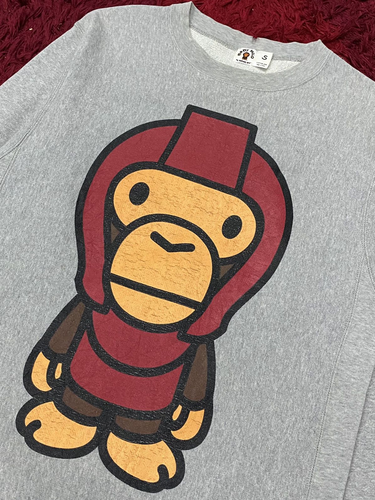Bape Vintage Y2K Baby Milo General by A Bathing Ape Sweatshirt Size US S / EU 44-46 / 1 - 3 Thumbnail