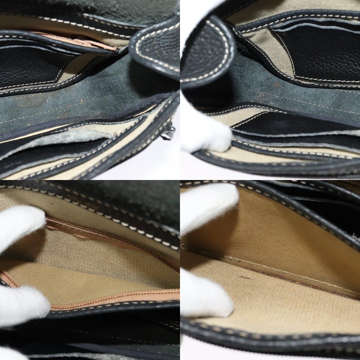 Celine CELINE Shoulder Bag Leather Black Gold Size ONE SIZE - 12 Thumbnail