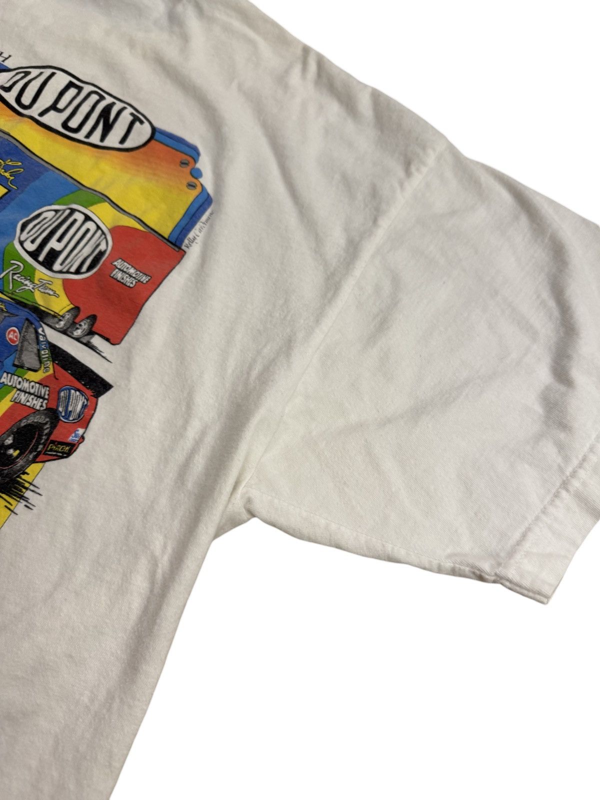 NASCAR 🔥1993 Vintage Du Pont Racing Printed T-shirt/Vintage Printed Size US L / EU 52-54 / 3 - 4 Thumbnail