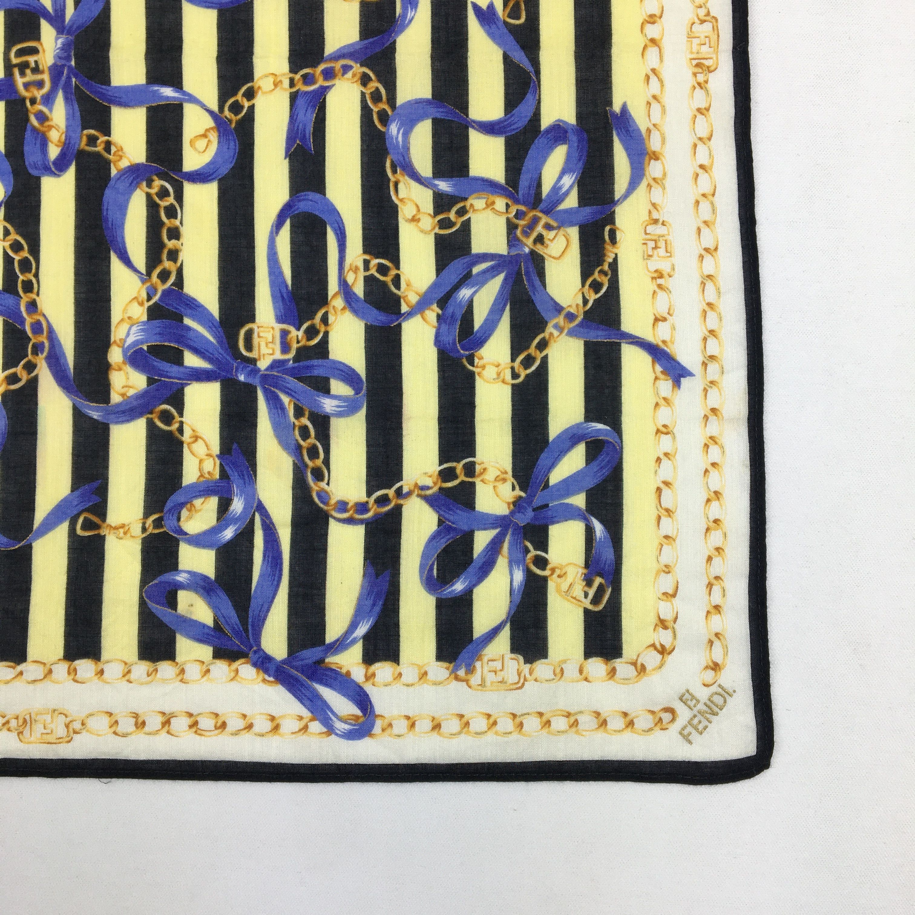 Japanese Brand Vintage Fendi Handkerchief Ribbon Bracelet Neckerchief Size ONE SIZE - 3 Thumbnail