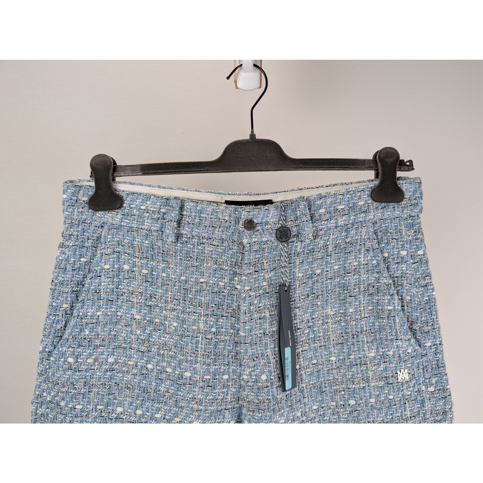 Amiri o1rshd1 Boucle Shorts Short in Ashley Blue Size US 40 / EU 56 - 3 Thumbnail