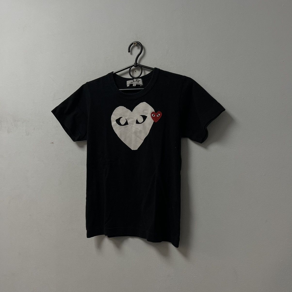 Comme des Garcons PLAY Comme des Garçons Play T-Shirt Tee Double Hearts Big Logo Size US XS / EU 42 / 0 - 6 Thumbnail