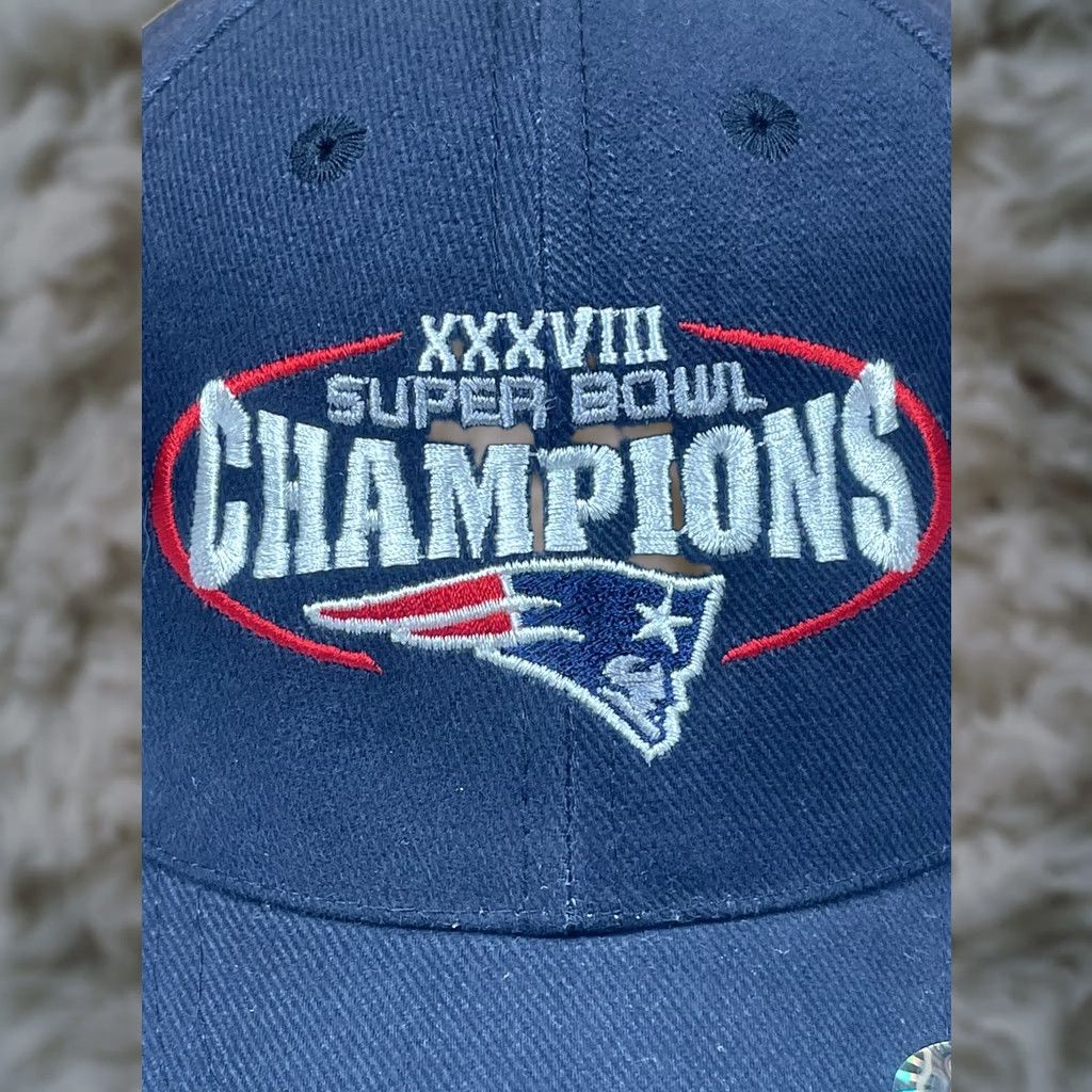 Champion Headmaster Superbowl XXXVIII 38 Champions Hat Cap Adult One Size NE StrapBack Size ONE SIZE - 1 Thumbnail