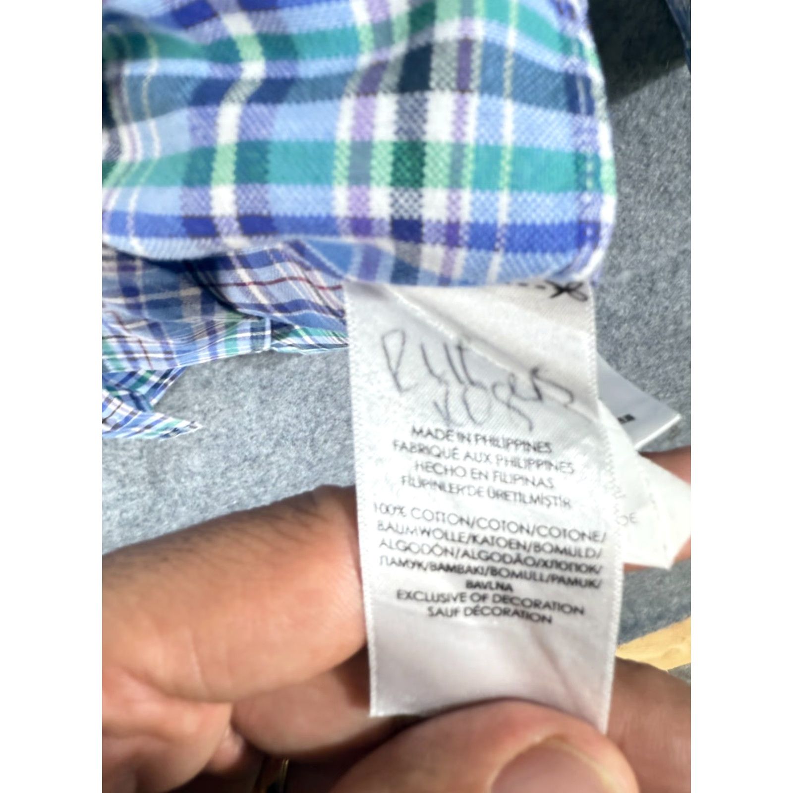 Ralph Lauren Ralph Lauren Shirt Mens M Blue Green Plaid Button Down Long Sleeve Pony Logo Size US M / EU 48-50 / 2 - 7 Thumbnail