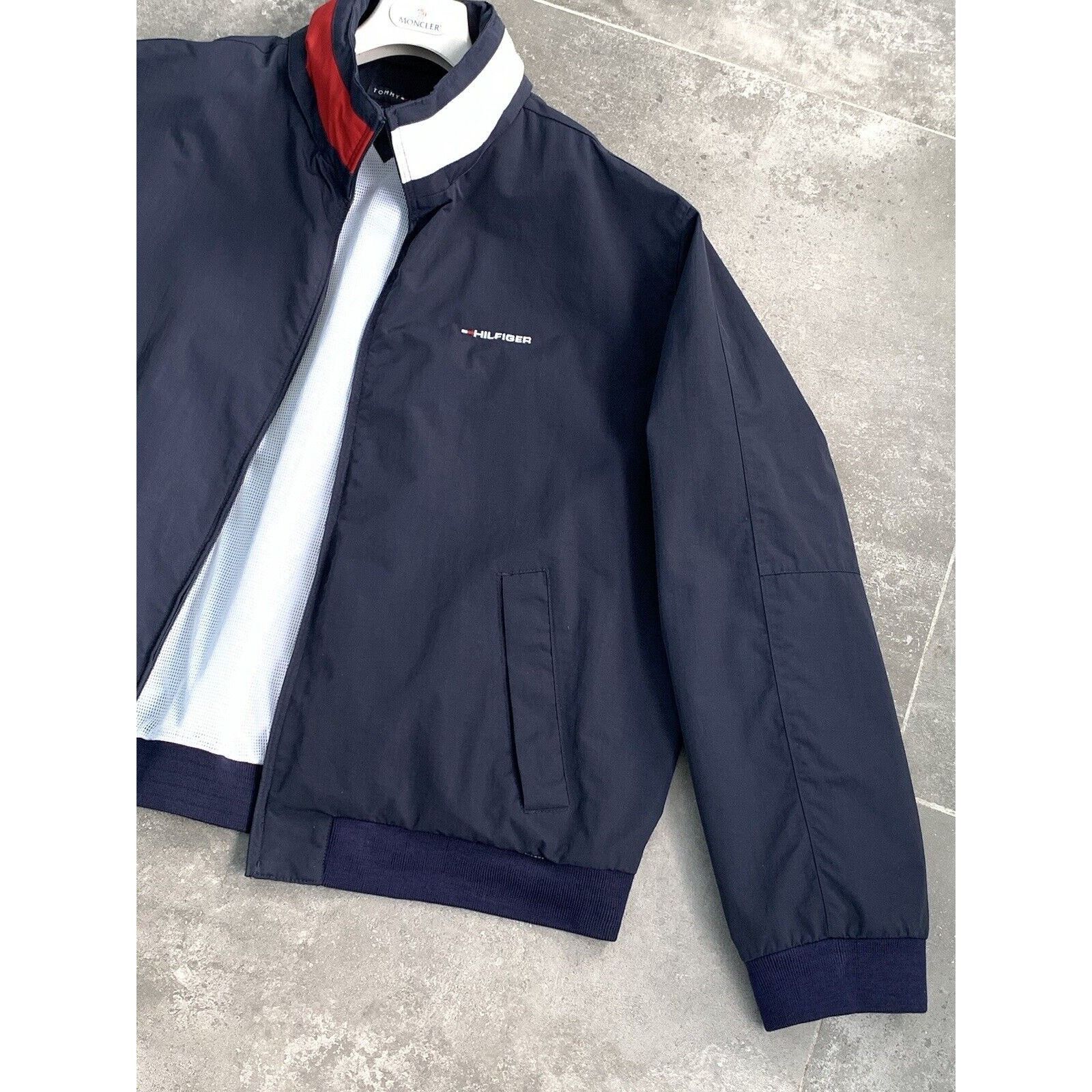 Tommy Hilfiger × Vintage Mens TOMMY HILFIGER Y2K Logo Bomber Jacket Coat XXL 2XL EU56 Size US XXL / EU 58 / 5 - 10 Thumbnail